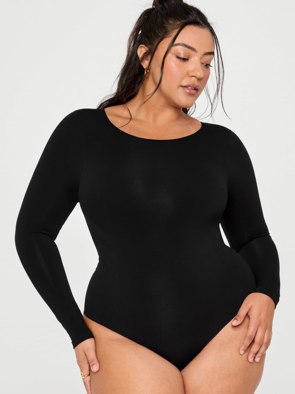 NWOT Yitty Nearly Naked Shapewear Long Sleeve Bodysuit